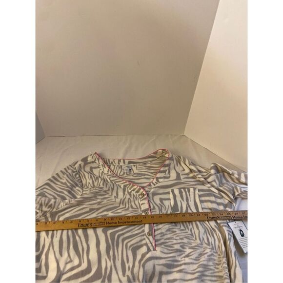 Jaclyn Smith 2x animal print pajamas fleece gown new rn# 42000 - Picture 6 of 6